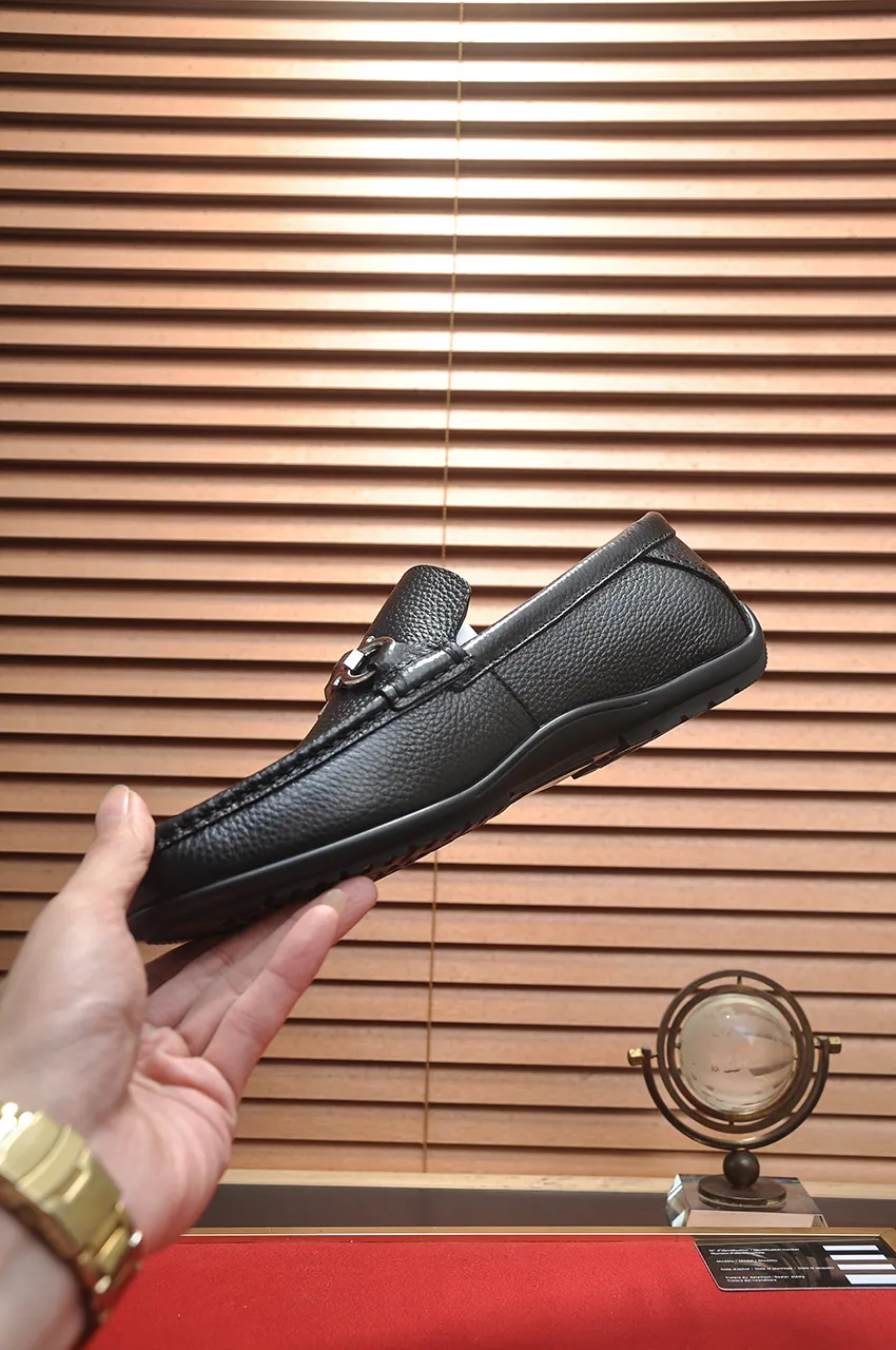 Men's men's shoes 💰520💶[Ferragamo/Ferragamo] (high-end Niuli) New 🍀 Ferragamo* - top version Ferragamo's classic formal leather shoes! Made of imported original cowhide, the inner top layer is comfortable cowhide lining! Original wear-resistant rubber outsole! High quality products! Code number 38-44!